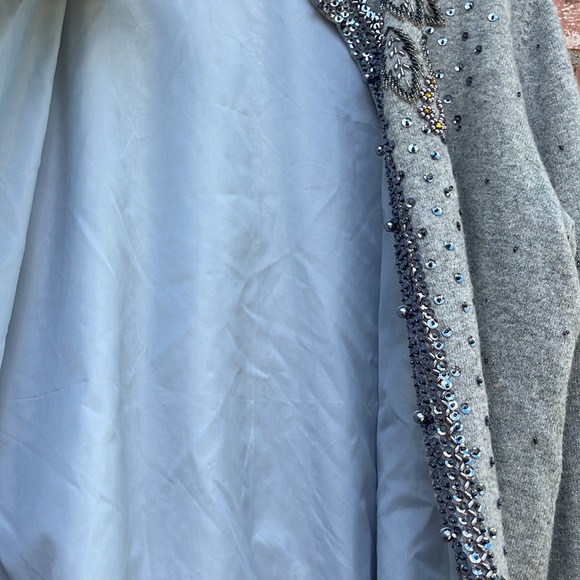 Beautiful wool beaded vintage sweater blazer jacket. - Picture 8 of 8